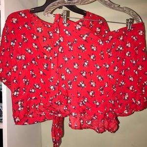 AE two piece short and top set